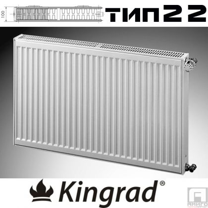 Kingrad, panel steel radiator type 22, 300x1000 - 1107W