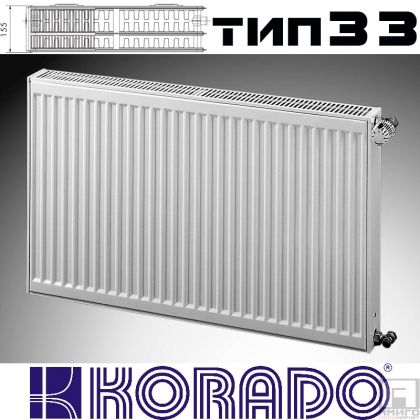 KORADO Radik, πάνελ χάλυβα τύπου ψυγείουr type 33, 300x600 - 1048 W