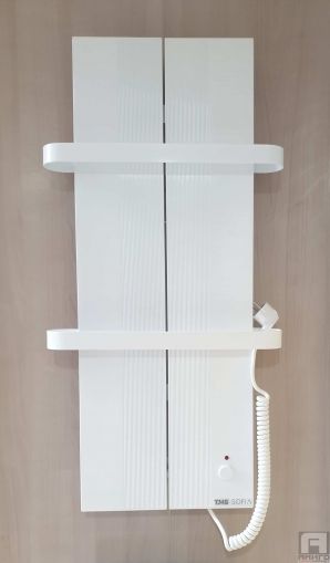 Electric Towel rail radiator Thermostyle Sofia white 1000x500 - 730W