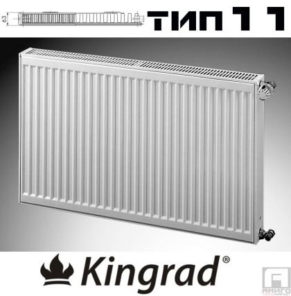 KORADO Kingrad, Platte, Stahl-Heizkörperr type 11, 600x600 - 726W ΔT60