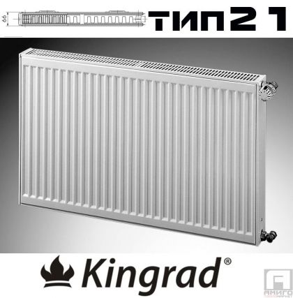 KORADO Kingrad, Platte, Stahl-Heizkörperr type 21, 500x500 - 660 W ΔT60