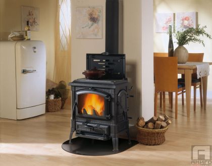 Wood-burning stove with Isetta con cerchi EVO 4.0