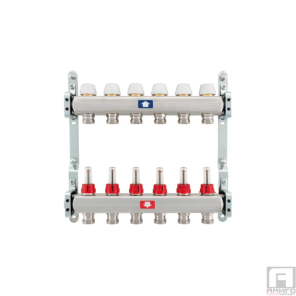 Underfloor heating collectors - stainless steel set 1"х 3/4"