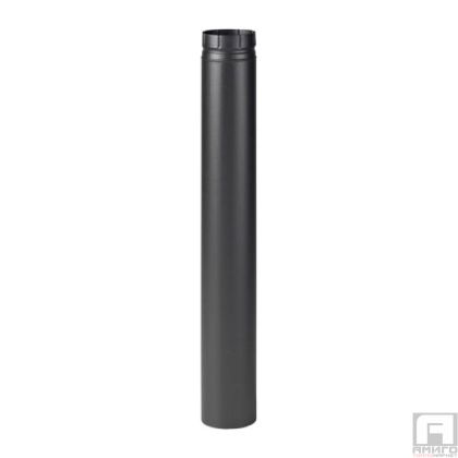 Chimney body 100 cm, F120, enameled, black mat