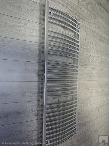 Steel towel rail radiator chrome Thermolux Elegant 1200x400 - 672W