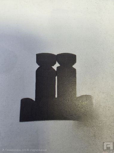 Комплект конзоли за лира - черни 4бр.