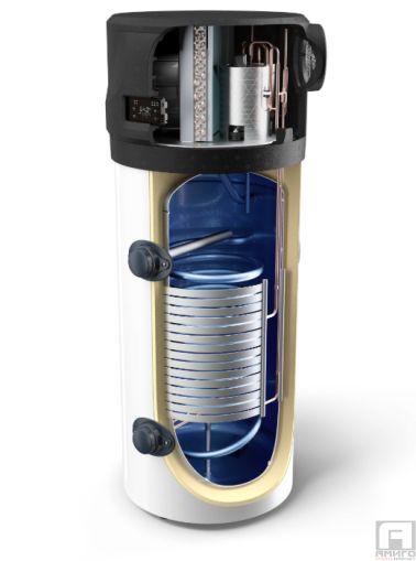 Термопомпен бойлер с една серпентина Tesy AquaThermica Pro 200л.