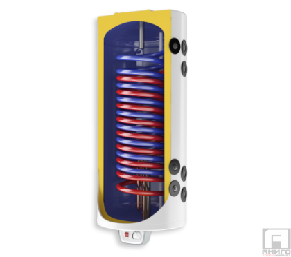 Kombi-warmwasserspeicher  Eldom120l, mit zwei parallel wärmetauschern, emailliert