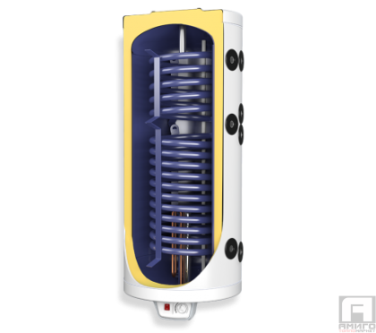 Kombi-warmwasserspeicher  Eldom120l, mit zwei wärmetauschern, emailliert