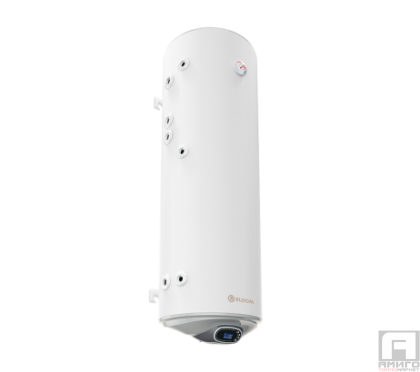 Water heater Eldom 150 l with two left heat exchangers, electronic control, enameled