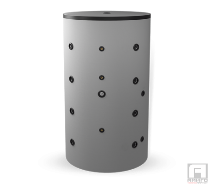 Buffer tank 1000 L, with heat exchanger, non-enamelled