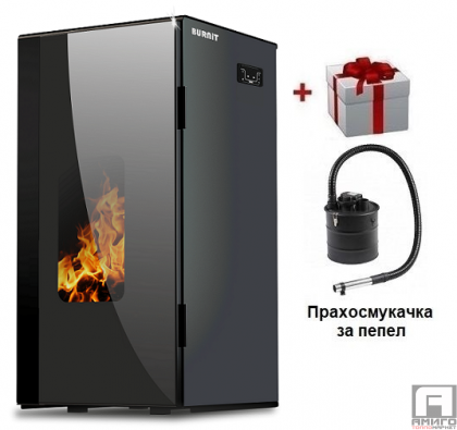 Пелетнaта каминa с водна риза BURNiT Vision V2 18kW