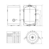 Буферен съд TEDAN Bufer 80л.