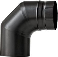 Chimney elbow 90° , F150, enameled, black mat