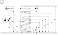 Water heater with heat exchanger BOSCH WST 300-5 C, 300L