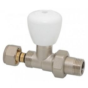 Вентил Радиаторен Прав с Адаптор 1/2x16*2