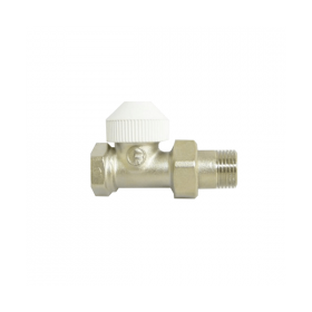 Valve for a Radiator - Straight for a Thermoregulator 1/2x1/2