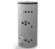 Kombi-standspeicher 500l, mit zwei wärmetäuschern, elektronische steuerung, emailliert
