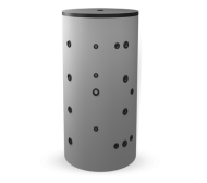  Buffer tank Eldom 1000l., With one black and one stainless steel coil, unenamelled