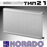 KORADO Radik, panel steel radiator type 21, 400x700 - 835W ΔT60