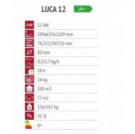Пелетна камина Alfa Plam Luca 12kW